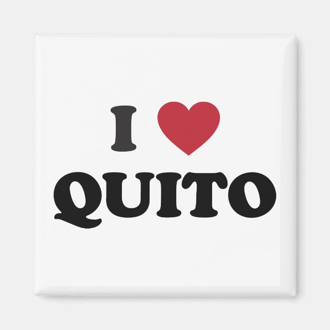 I Heart Quito Ecuador Magnet (Front)