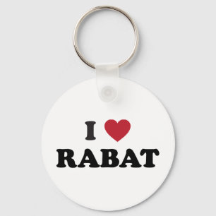 I Heart Rabat Morocco Keychain