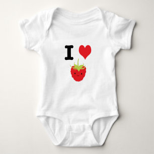 I Heart Raspberries Baby Bodysuit