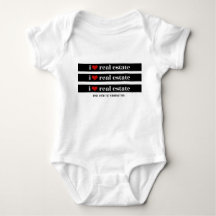 "I Heart Real Estate" Baby Onsie