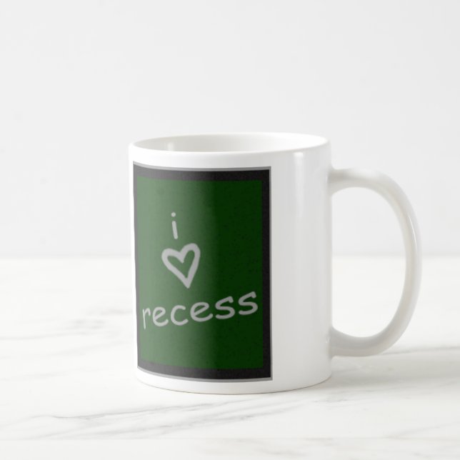 i heart recess chalkboard coffee mug (Right)