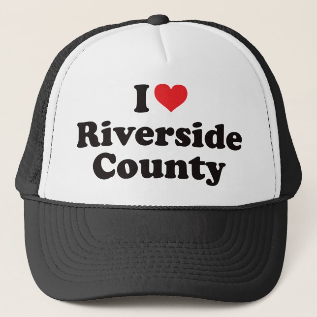 I Heart Riverside County Trucker Hat (Front)