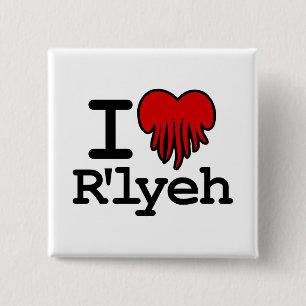 I Heart R'lyeh 2 Inch Square Button
