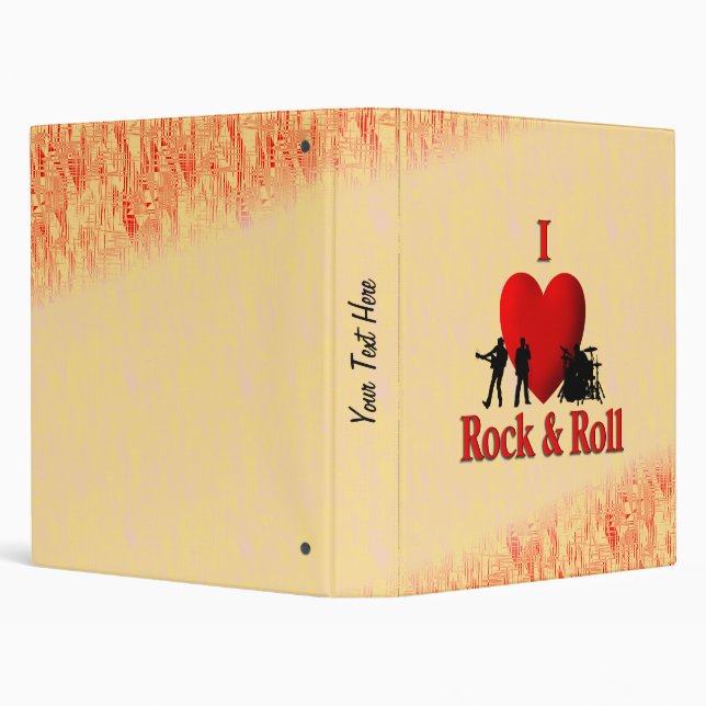 I Heart Rock & Roll Binder (Background)