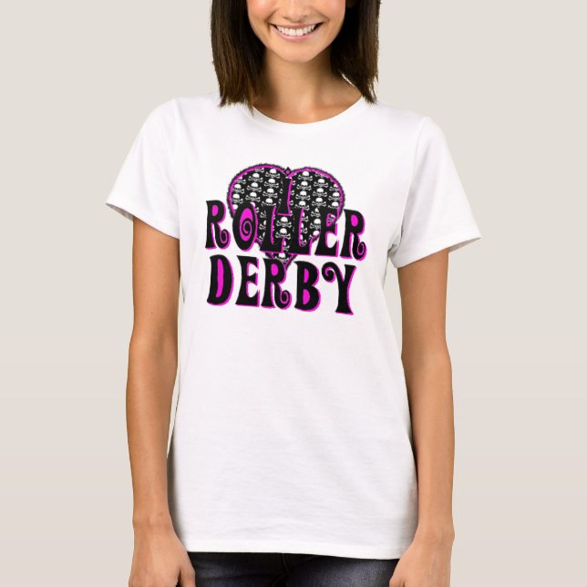 I heart roller derby T-Shirt (Front)