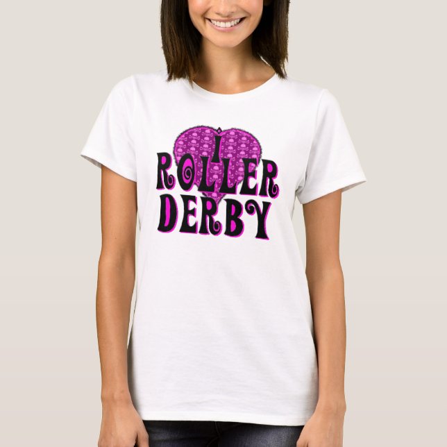 I heart roller derby T-Shirt (Front)