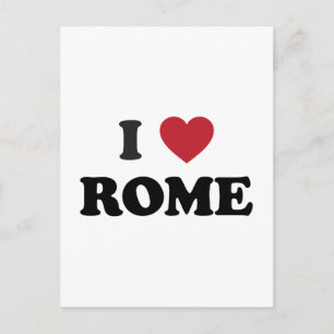 I Heart Rome Italy Postcard