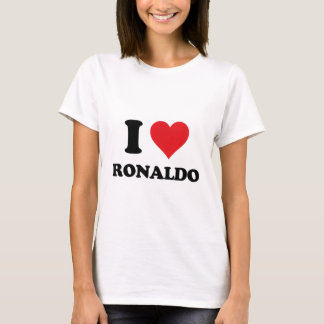 I Heart Ronaldo First Name I Love Personalized Stu T-Shirt