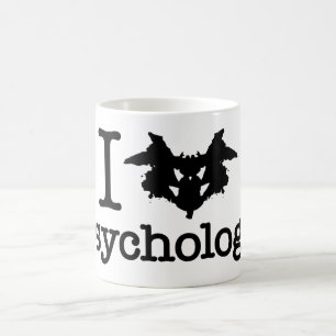 I Heart (Rorschach Inkblot) Psychology Coffee Mug
