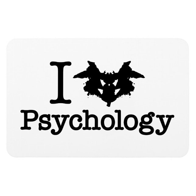 I Heart (Rorschach Inkblot) Psychology Magnet (Horizontal)
