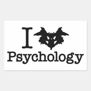 I Heart (Rorschach Inkblot) Psychology Sticker