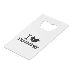 I Heart (Rorschach Inkblot) Psychology Wallet Bottle Opener