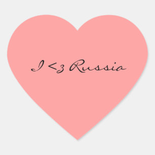 I Heart Russia Sticker