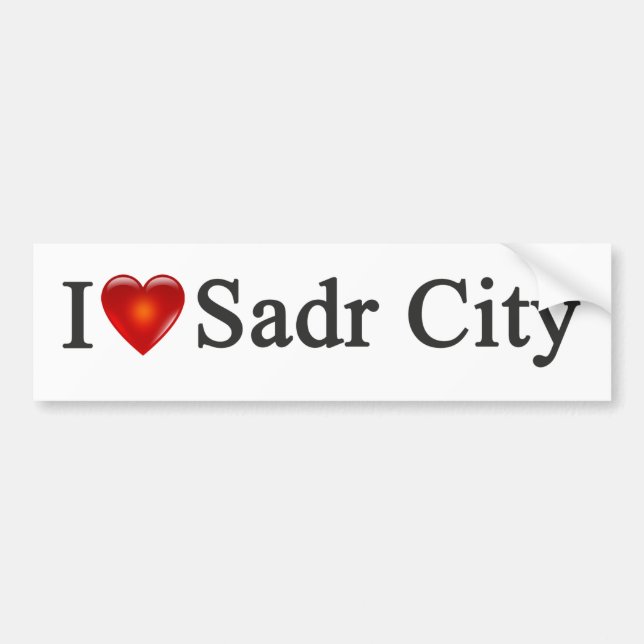 "I Heart Sadr City" Bumper Sticker (Front)