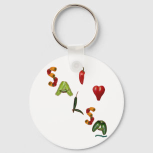 I Heart Salsa Keychain
