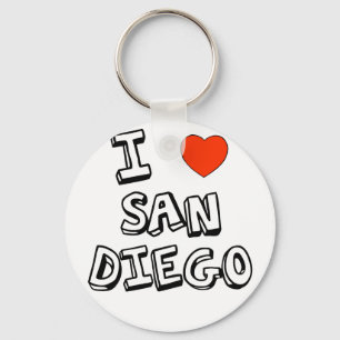 I Heart San Diego Keychain