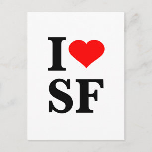 I Heart San Francisco Postcard