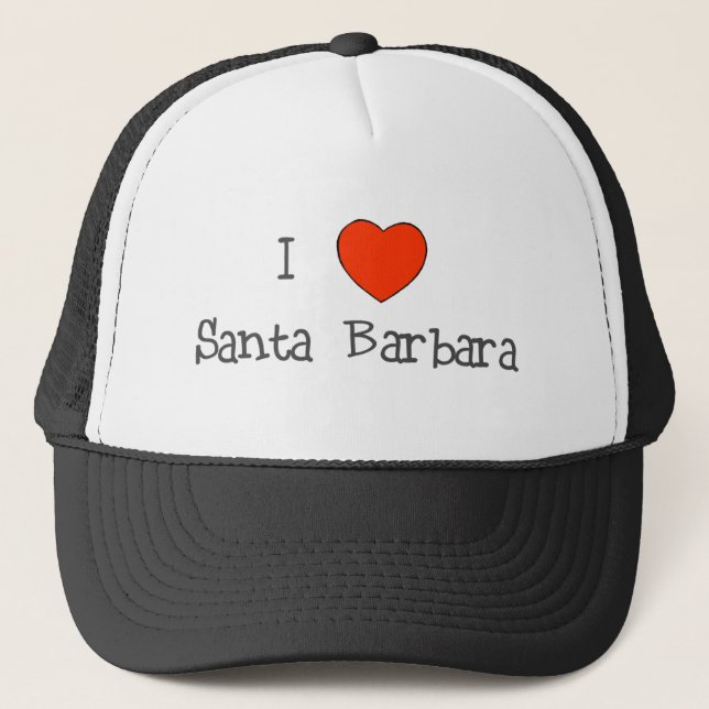 I Heart Santa Barbara Trucker Hat (Front)