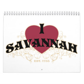 I Heart Savannah Est 1733 calendar