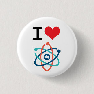 I Heart Science - 1 Inch Round Button