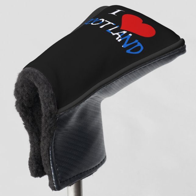 I Heart Scotland overlay pccnt Golf Head Cover (3/4 Front)