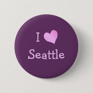 I Heart Seattle 2 Inch Round Button