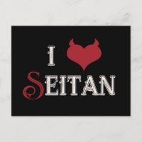 I "heart" Seitan funny vegan design