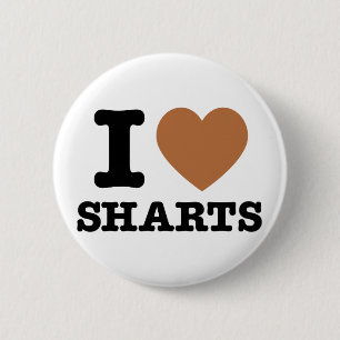 I Heart Sharts 2 Inch Round Button