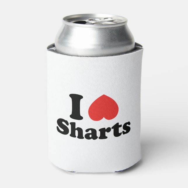 I Heart Sharts Can Cooler (Can Front)