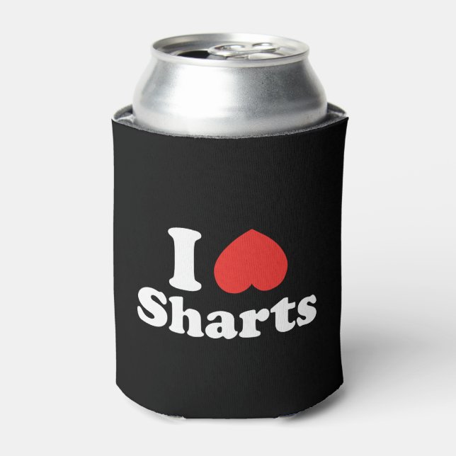 I Heart Sharts Can Cooler (Can Front)