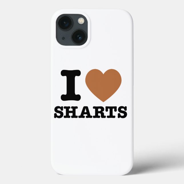 I Heart Sharts Funny Graphic Case-Mate iPhone Case (Back)