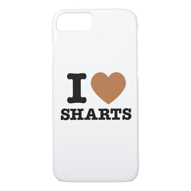 I Heart Sharts Funny Icon Graphic iPhone 7 Case (Back)