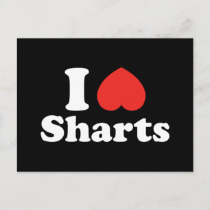 I Heart Sharts Postcard