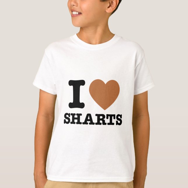 I Heart Sharts T-Shirt (Front)