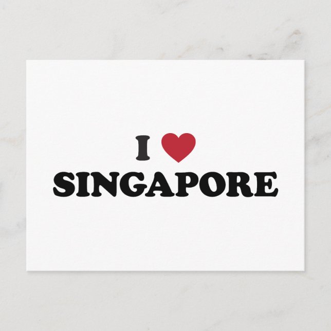 I Heart Singapore Postcard (Front)