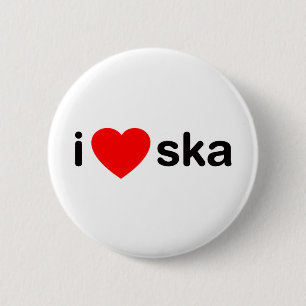 I Heart Ska 2 Inch Round Button
