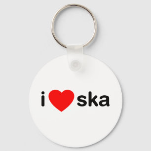 I Heart Ska Keychain