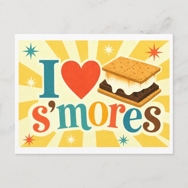 "I [Heart] S'mores" Postcard (Front)