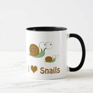 I Heart Snails- two cute snails Mug