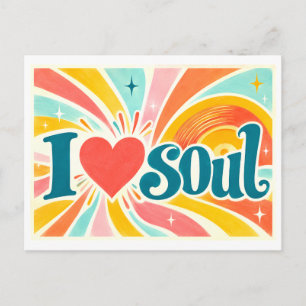 "I [Heart] Soul" Postcard