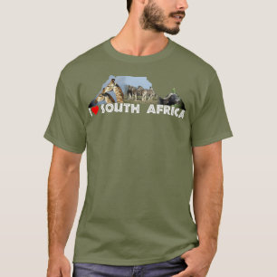 I Heart South Africa Table Mountain Collage T-Shirt