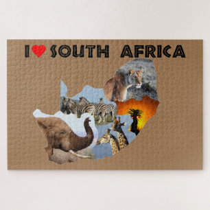 I Heart South Africa wild country Jigsaw Puzzle