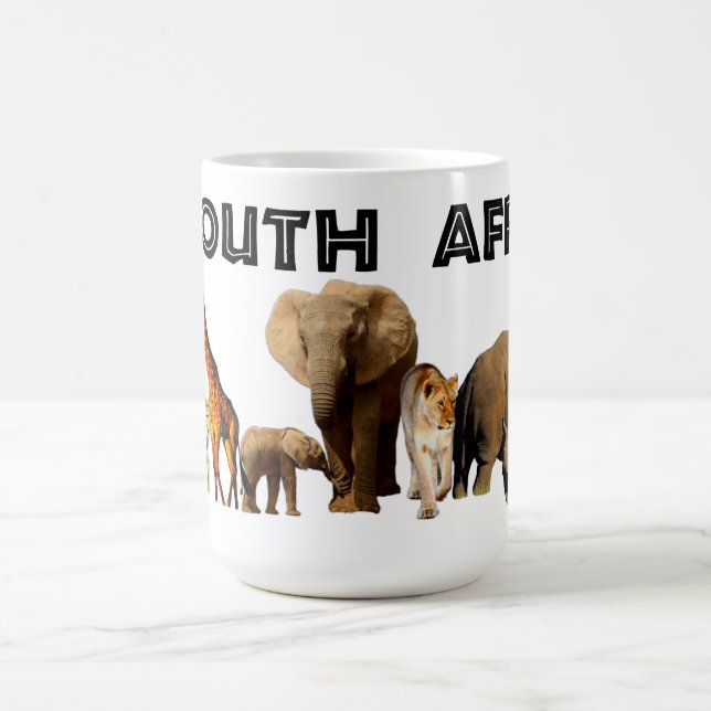 I heart South Africa Wildlife Collage  Coffee Mug (Center)