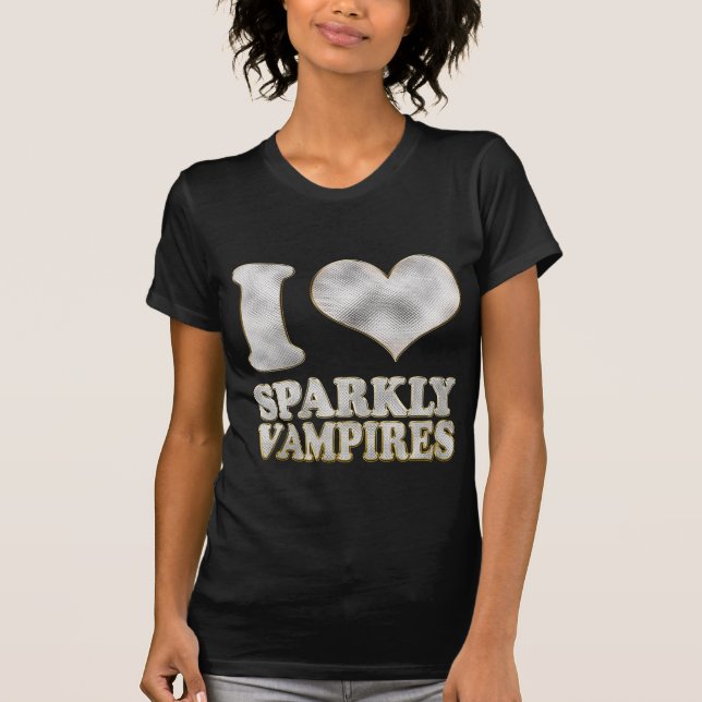 I heart Sparkly Vampires T-Shirt (Front)