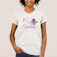 I Heart Spring Fine Jersey Ash Grey T-Shirt