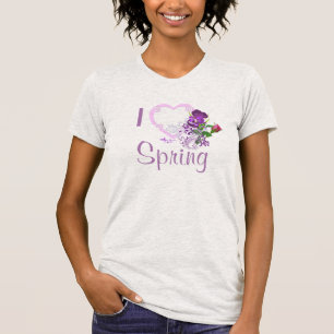 I Heart Spring Fine Jersey Ash Grey T-Shirt