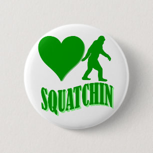 I heart squatchin 2 inch round button