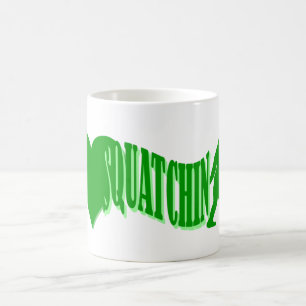 I heart squatchin coffee mug