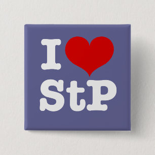 I Heart St. Paul / St. Peter 2 Inch Square Button