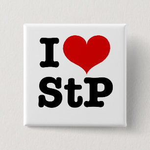 I Heart St. Paul / St. Peter 2 Inch Square Button